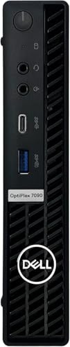 Dell Optiplex 7090 Mini Desktop, Intel Core i5-10500T, 16 GB di RAM, SSD da 512 GB, WiFi, Bluetooth, tastiera QWERTY americana, Windows 11 Pro (ricondizionato)