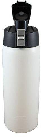 Aquatix FlipTop Bouteille de sport unisexe Aquatix FlipTop Double paroi Isolation Blanc Artic 21 g