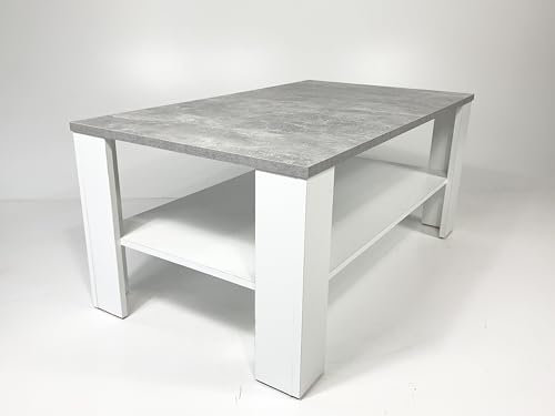 Möbel SD Couchtisch Wohnzimmertisch Kaffeetisch (Bea) Beton