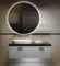 Bilderdepot24 Badezimmerspiegel mit Beleuchtung LED Spiegel - 40 cm Ø - runder Badspiegel mit Licht - Design Spiegel für Bad und Gäste WC hinterleuchtet - beleuchteter Wandspiegel - OZ-LED_FI
