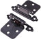 INCREWAY 1 par Bisagras de Gabinete, 70 * 30mm Bisagras Plegables Negro de Hierro para Puertas und Muebles