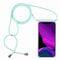2ndSpring Handykette Schutzhülle kompatibel mit Huawei P20 Pro Handyhülle mit Band,Halsband Lanyard Silikonhülle,minzgrün