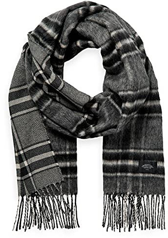 Scotch & Soda Wollschal kariert grau/schwarz