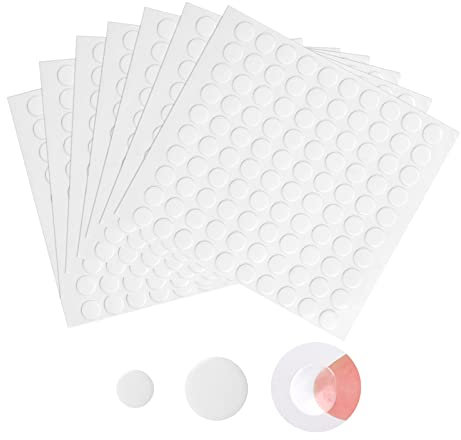 WangCang 2000 Stück Doppelseitige Klebepunkte 6mm Transparente doppelseitige Klebebandaufkleber Selbstklebender Runder Aufkleber Acryl Keine Spuren Wasserdichte Punktaufkleber (6mm)