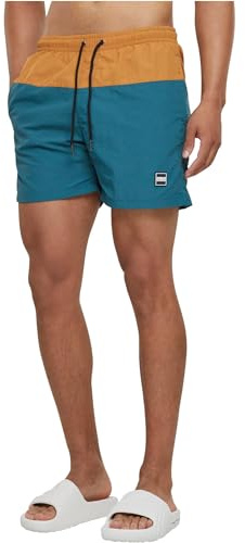 Urban Classics Block Swim Shorts Männer Badeshort schwarz Activewear, Basics, Sport, Streetwear