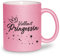glitzertassen.de® | Vollzeit Prinzessin | Tasse mit Glitzer | Geschenkidee | Rosé