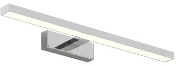Lindby LED Wandleuchte, Wandlampe Bad Jukka (spritzwassergeschützt (Modern) in Chrom aus Aluminium (1 flammig) - Wandleuchten Spiegelleuchte Badezimmer Wandbeleuchtung Badezimmerleuchte