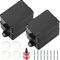 4 Pcs IP65 Waterproof Electronics Project Boxes, Electrical Project Boxes Enclosure Case, Outdoor Cable Connection Junction Box with Fixed Ear, Junction Project Box, with Screwdriver - Black