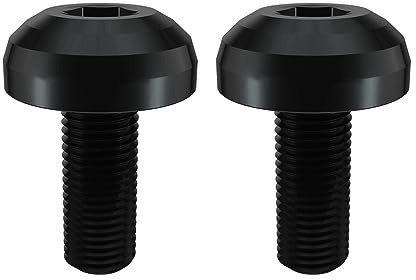 M5 Titan Schrauben, 2 Stück M5x12mm Flaschenhalter-Befestigungsschraube, Titanlegierung Linsenkopfschrauben mit Innensechskant für MTB, Rennrad, Mountainbike