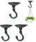 Sungmor 3 ganchos de techo de montaje en pared, soporte de hierro fundido para plantas, gancho resistente para plantas, ganchos decorativos vintage para colgar macetas, comederos de pájaros,