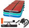 KM KM Fit Turnmatte Aufblasbar Airtrack Gymnastikmatte 5M Tumbling Matte Fitness-Matte inkl.Tragetasche, elektr.Luftpumpe&Flick-Set Yogamatte, Trainingsmatte UV-Beständig Turn- & Fitness Schwarz-Rot