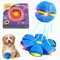 BOPELMALLS Pet Toy Flying Saucer,Dog Toy Deformation of Foot Pressure,Portable Dog Flying Saucer Toy,Interactive Flying Ball for Dogs,Outdoor Sports Suitable for Small Dogs-Blue