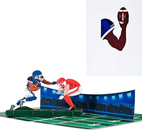 3D Geburtstagskarte,Pop-Up Rugby Karte,Als Einladung zum Wettbewerb,Geburtstagskarten,Aufmunterungskarten für Rugby-Fans