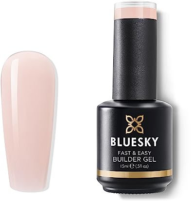 BLUESKY Fast & Easy Builder Gel, einfache und zeitsparende Nagelverlängerung, langer Halt von bis zu 3 Wochen (LBA02 Latte 15ml)