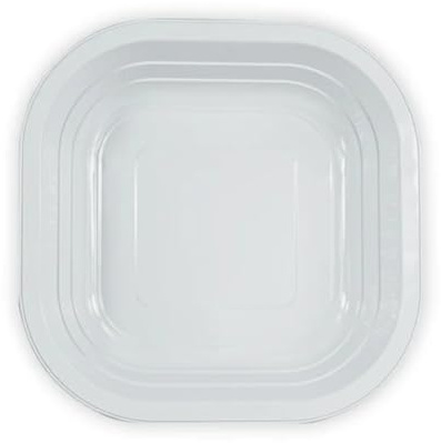 SOLEPLASTIC Piatti Alluminio Usa E Getta Quadri 25 Pz Diametro 18 Cm Piatti Monouso Riciclabili (4)