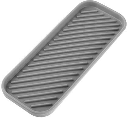 Dimeho Silicone Sponge Holder, Kitchen Sink Organizer Tray Soap Tray Soap Sponge Holder Kitchen Sponge Soap Caddy for Kitchen Dishwashing, Bathroom