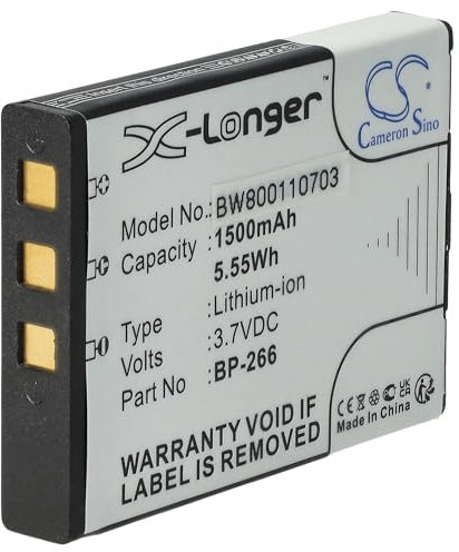 vhbw Akku Ersatz für Icom BP-266 für Funkgerät, Walkie Talkie (1500 mAh, 3,7 V, Li-Ion)