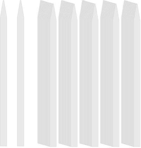 400 Stück Parfüm-Papier-Teststreifen, Einweg-Parfüm-Teststreifen, weiß, für Düfte, Düfte, ätherische Öle, Aromatherapie-Tests (spitzer Kopf)