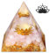 XIANNVXI Rosenquarz Orgonit Pyramide Rosa Stein Edelsteine Kristalle Lotus Pyramiden Spirituelle Energiesteine Pyramide Inspirierend Erfolg Esoterik Geschenke