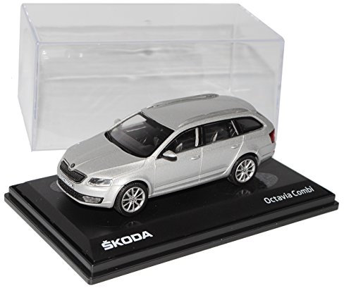 Abrex Skod. Octavia III Kombi Brilliant Silber Metallic Typ 5E Ab 2012 027AB 1/43 Modell Auto