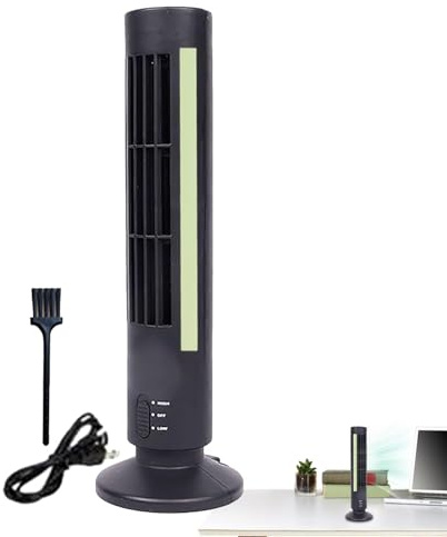 Ventilador eléctrico de torre, ventilador vertical para aire acondicionado, ventilador eléctrico vertical sin hoja para aire acondicionado - Simula ventilador de torre vertical del natural para