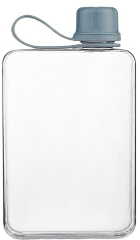 ycezw Quadratische Sport-Wasserflasche 500ml - Memo-Flasche für Sommer, Fitness, Camping und Reise im Freien