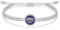J.Endéar Böser Blick Armband Silber 925 für Damen Mädchen Schutz Amulett, Schnur Geflochtenes Armband Handgemachte Marineblau Charme Nazar Glück Schmuck Geschenk, Grau