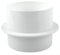 Válvula de retención de ventilador de PVC blanco,Tapón de tiro de cocina de campana extractora,Para válvula de cocina de baño Amortiguador de corriente de tubo redondo (100 mm)
