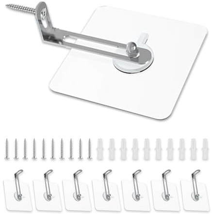 UBRAVE 8 Sätze Möbel-Wandanker,Kippschutz Möbel Wandanker,Kippsicherung Möbel Set,Kippsicherung Möbel für Kleinkinder,Anti-Tip Halter für Baby-Proofing & Haustierschutz(transparent）
