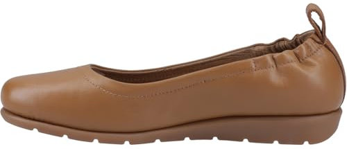 Hush Puppies Women's Skylar Ballerina, Tan, 6 UK