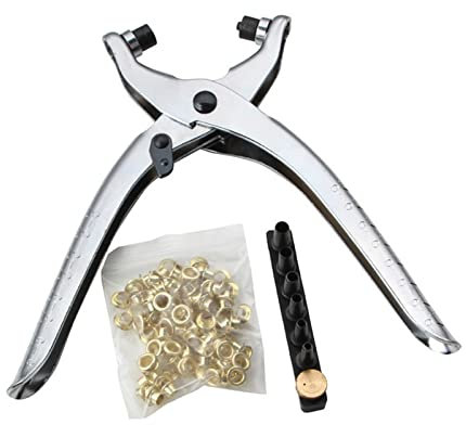 Grommet Eyelet Plier for 2mm 2.5mm 3mm 3.5mm 4mm 4.5mm Holes Eyelets Heavy Duty Grommet Eyelet Plier Tool
