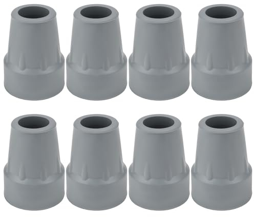SG Store 8 Stück Gummi-Krückenspitzen für Gehstöcke Krücken Spazierstöcke 22mm Ersatz-Krücken Gummienden 7/8 Zoll Verdickte Krückenspitzen