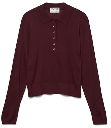 VERO MODA Female Polo AWSIKITA Gestricktes Poloshirt | Polo