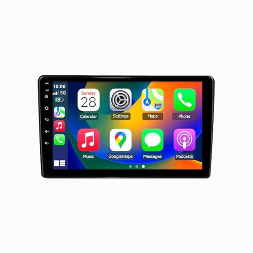 Android 13 2 DIN Pantalla Táctil Radio 9 Coche Pantalla para Peugeot 308 T9 308S 2013-2017 con Enlace Espejo/Navegación GPS/Radio FM/BT/Mandos Volante/Reproductor Multimedia(4+64G)