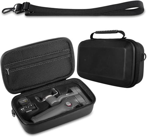 Carrying Bag for DJI OSMO Mobile 7/7P Case, Portable Storage Bag for DJI OM7 OM7P Gimbal Stabilizer Accessories, PU Hard Shell Protective Cover Shoulder Bag, OSMO Mobile 7, OSMO Mobile 7P