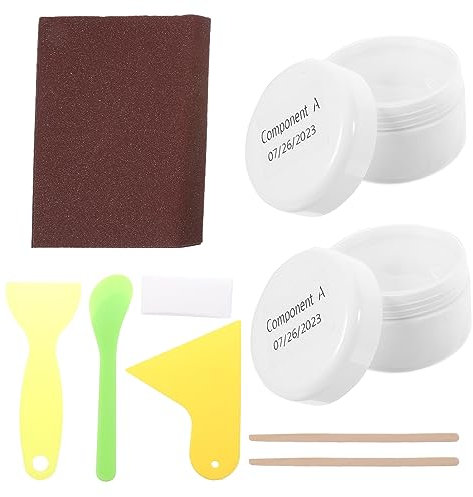 SEWACC Kit De Réparation De Porcelaine Et Carrelage Certificat Sûr, Peinture Inodore Blanche pour Lavabo, Évier Et Bain, Réparation Rapide Multi-Surfaces, Usage Domestique, 1 Kit Complet