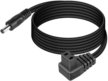 GELRHONR Câble d'extension pour réfrigérateur 12V - Câble d'alimentation Robuste 14AWG DC5521 (5.5mmx2.1mm) 12V pour réfrigérateur/congélateur Portable Voiture - Longueur (3M/9.8FT)
