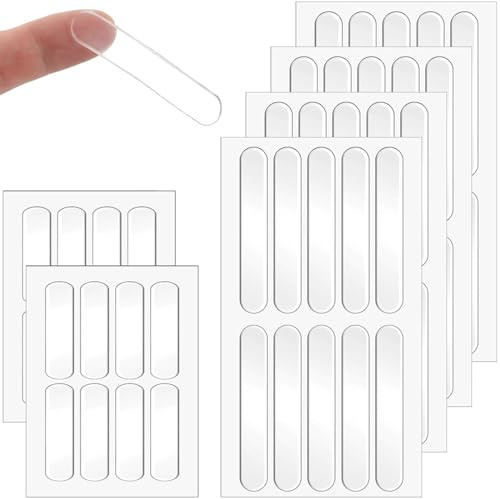 OIXEYA Gommini Adesivi, 56 Pezzi Silicone Gommini di Protezione Antiscivolo, Gommini Paracolpi Trasparente per Porte, Mobili, Laptop, Cassetti, Armadiett, 2 Stili