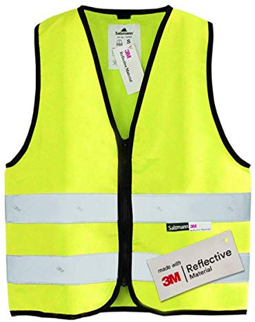 Salzmann Chaleco de seguridad para niños - Hecho con cinta reflectante 3M