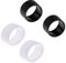 4pcs Profi Finishing Rings Abschlußgummi Abschlußringe für Griffband, Weiß und Schwarz
