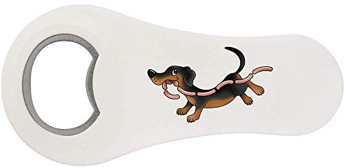 Azeeda 'Sausage Dog' Bottle Opener Fridge Magnet (BO00040683)