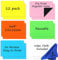 Dry Erase Magnets Set - 12 Pack - 6x4 Whiteboard Magnetic Labels - Small White Board Magnet Strips Name Tags for Home, Office and Classroom