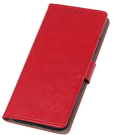 HAOYE Hülle für Huawei Y6s Hülle, Flip Wallet Case Cover, Klapphülle Handytasche, [Flip Stand/Kartensteckplatz] Leder PU Handyhülle, Schutzhülle mit Magnet/Geldbörse/Halter, Rot