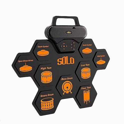 SOLO SD-50 Batería electrónica portátil, material de silicona plegable, respetuoso con el medio ambiente y duradero, almohadilla de batería estampada, de AUPHY