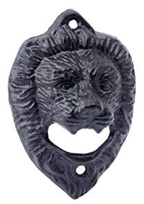 CGB Giftware | Bottle Opener | Cast Iron Lion Head | Wall Mounted | Barware | Drinks | Home Accessory | Beer | from The Range Iron Works | GB05687