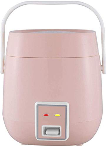 JWCN Mini arrocera antiadherente, olla interior de cocción automática, fácil de limpiar, protección de alta temperatura, para 1-2 personas, color rosa