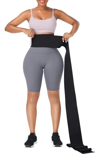 FeelinGirl Waist Trainer for Women Bandage Wrap Trimmer Belt Long Torso Tummy Wraps Belly Body Shaper Waist Trimmer Belt