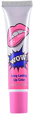 Matte Lip Gloss Peeling Lip Gloss Langlebige wasserdichte Peele aus Lippenstift 5 Farben vorhanden Honey Rosa