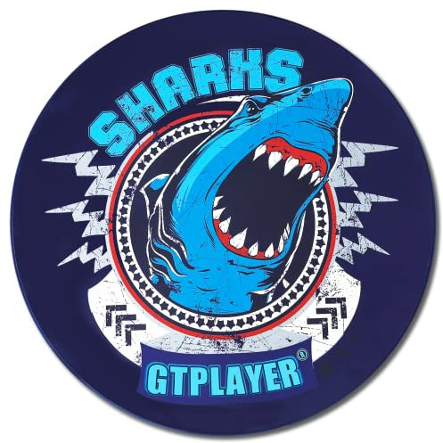 GTPLAYER Tapis Protège-Sol pour Chaise Gaming Tapis de Chaise en Forme Ronde au Style de Jeu (Bleu)