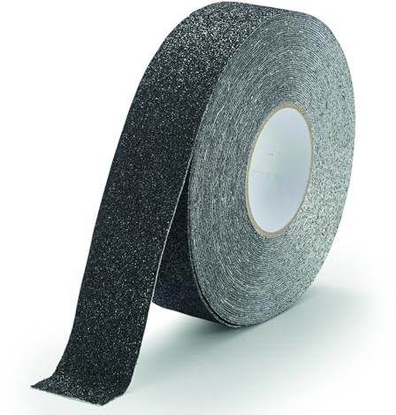 Durable Antirutschband DURALINE GRIP+ FORMFIT, 50 mm x 15 m, verformbar zur Sicherung unebener Flächen wie Rampen etc., schwarz, 106401